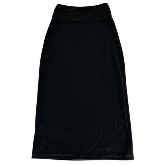 Aritzia Wilfred Free Bela Velvet Pull On Black Skirt Size XXS - Picture 2 of 5